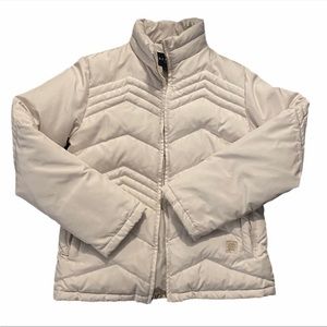 Kenneth Cole Reaction Down Quilted Puffer - Size Small - Color is Cream